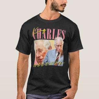 Kung Charles Retro Aesthetic Fläkt Design 4 T Shirt
