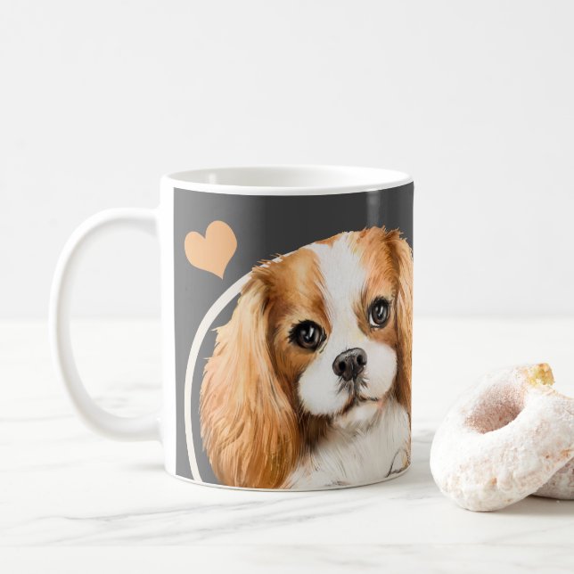 Kung Charles Spain Hund all Snack du gör Kaffemugg (Med munk)