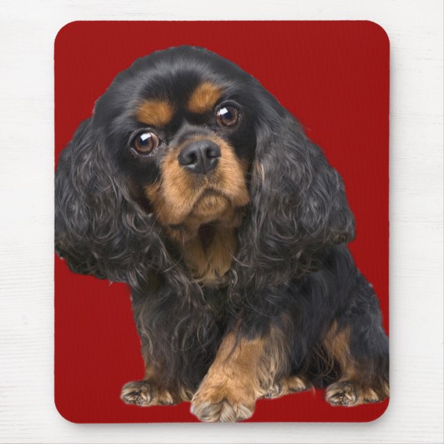 Kung Charles Spaniel Mousepad Musmatta (Framsidan)