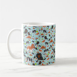 Kung Charles Spaniel Mugg, Blue Kaffemugg