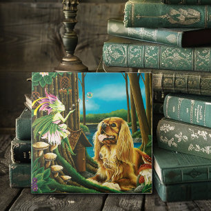Kung Charles Spaniel Sprite Fantasy Kakelplatta