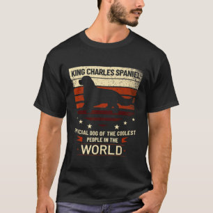 Kung Charles Spanska Officiellens Hund i Coolest P T Shirt