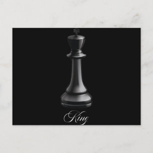 Kung Chess Biet Halloween Costume Chess Älskare Meddelande Vykort