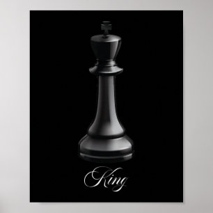 Kung Chess Biet Halloween Costume Chess Älskare Poster