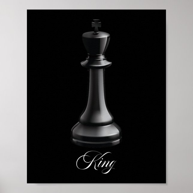 Kung Chess Biet Halloween Costume Chess Älskare Poster (Framsidan)