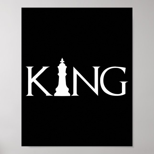 Kung Chess Biet Halloween Costume Chess Älskare Poster (Framsidan)