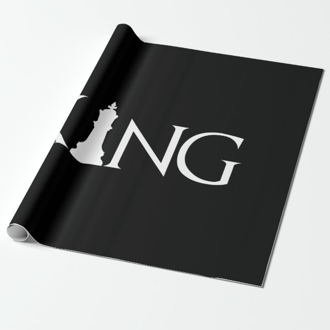 Kung Chess Biet Halloween Costume Chess Älskare Presentpapper (Utrullad)