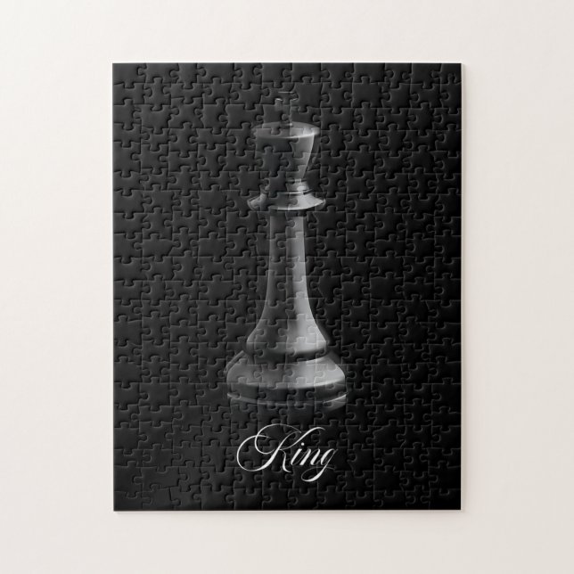 Kung Chess Biet Halloween Costume Chess Älskare Pussel (Vertikal)