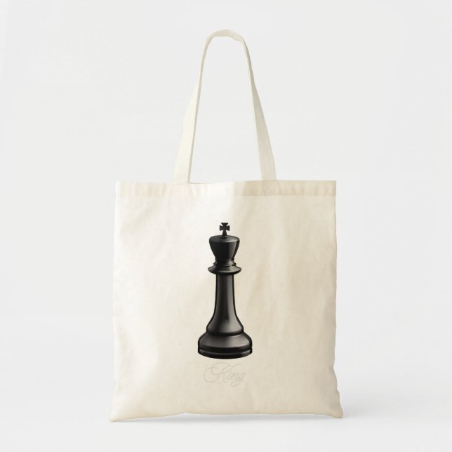 Kung Chess Biet Halloween Costume Chess Älskare Tygkasse (Framsidan)