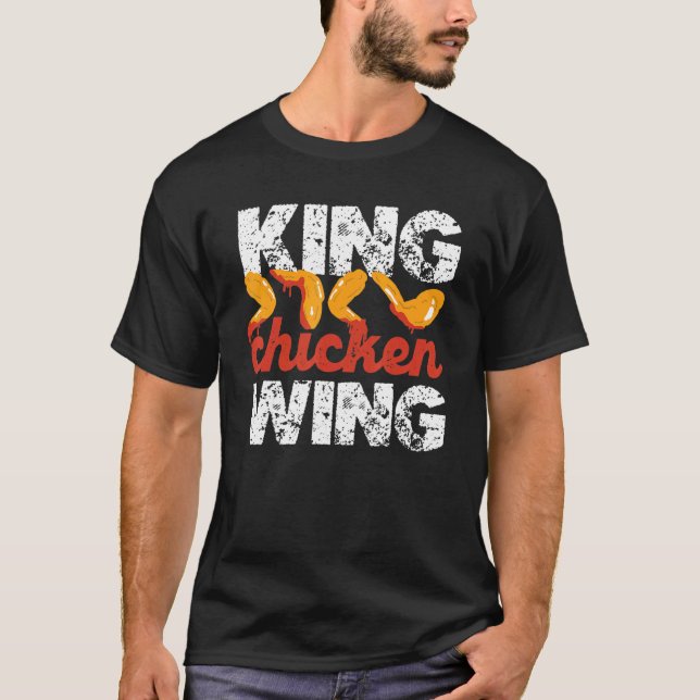 Kung Chicken Vinge Hett Vingar Buffalo Vingar Chic T Shirt (Framsida)