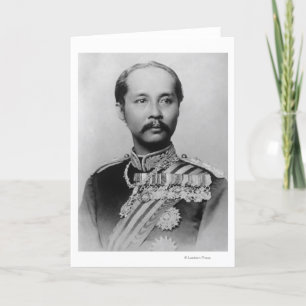 Kung Chulalongkorn Rama V Thailand Kort
