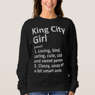 Kung City Girl eller Oregon Funny City Home Roots T Shirt