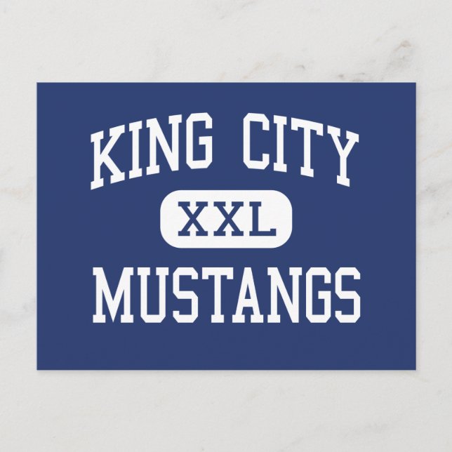 Kung City - Mustangs - High - Kung City California Vykort (Framsida)