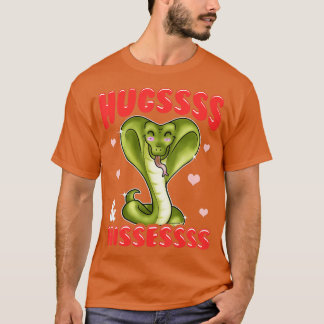 Kung Cobra Hissing Hugs och Hisses Snake Älskare T Shirt
