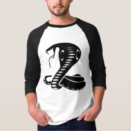 Kung Cobra Svart Design T Shirt