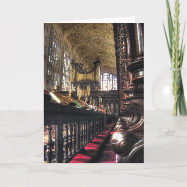 Kung College Chapel ~ Cambridge, England Kort (Framsida)