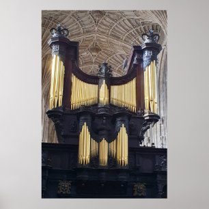 Kung College Chapel Organ, Cambridge Poster