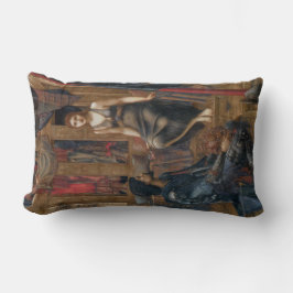 Kung Cophetua och Beggar Maid (av Burne-Jones) Lumbarkudde