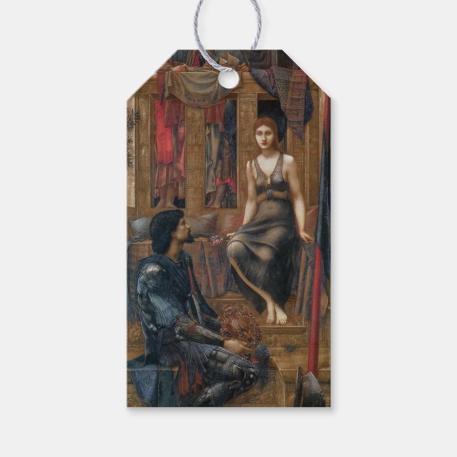 Kung Cophetua och Beggar Maid (av Burne-Jones) Presentetikett (Framsidan)