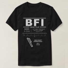 Kung County Internationell Airport BFI T Shirt