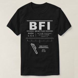 Kung County Internationell Airport BFI T Shirt
