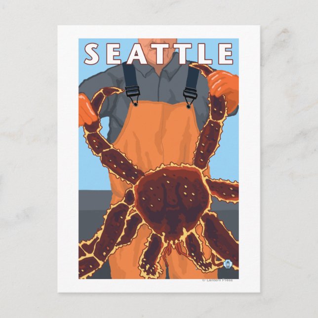 Kung Crab Fisherman - Seattle, Washington Vykort (Framsida)