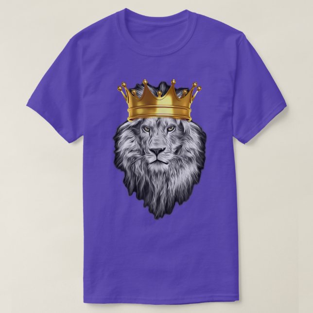 KUNG CROWNED LEJON HETT Design by Kopa21 Desi T Shirt (Design framsida)