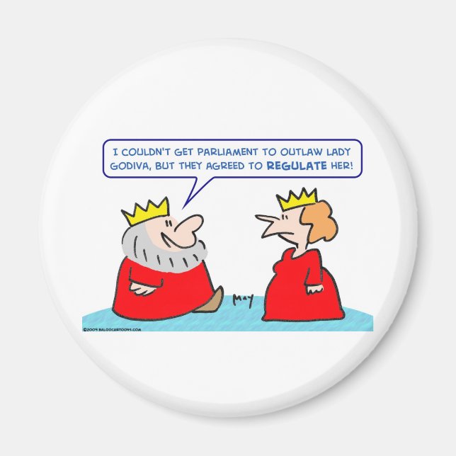 kung dam godiva reglerar laglöshet magnet (Framsidan)