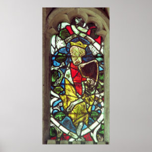 Kung David, 14th århundrade Poster