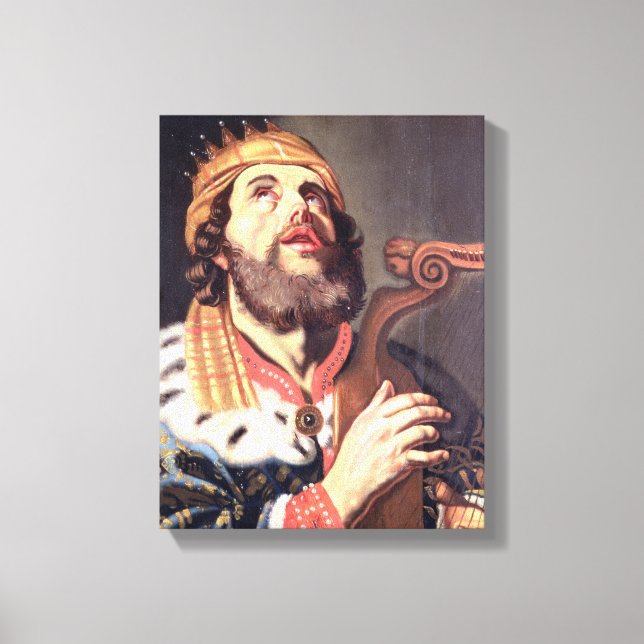 Kung David (panel) Canvastryck (Framsida)