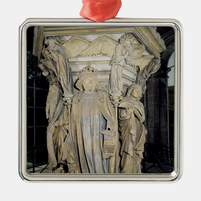 Kung David som flankeras av Moses och Jeremiah Julgransprydnad Metall (Framsidan)