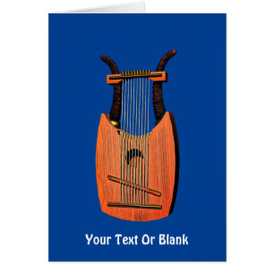 Kung David's Harp Hälsningskort