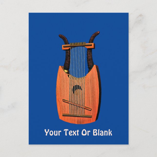 Kung David's Harp Vykort (Framsida)