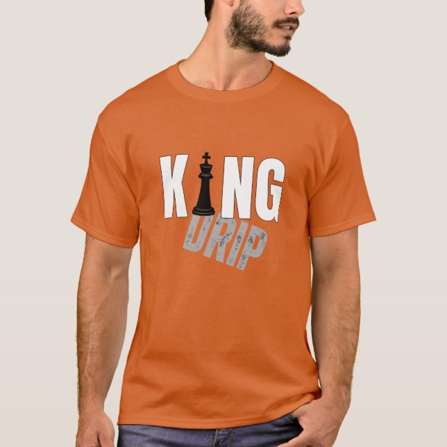Kung Drip Bold Streetwear T-Shirt | Urban Royalty (Framsida)