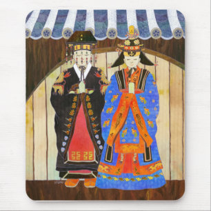 Kung- & drottning bröllop Mousepad Musmatta