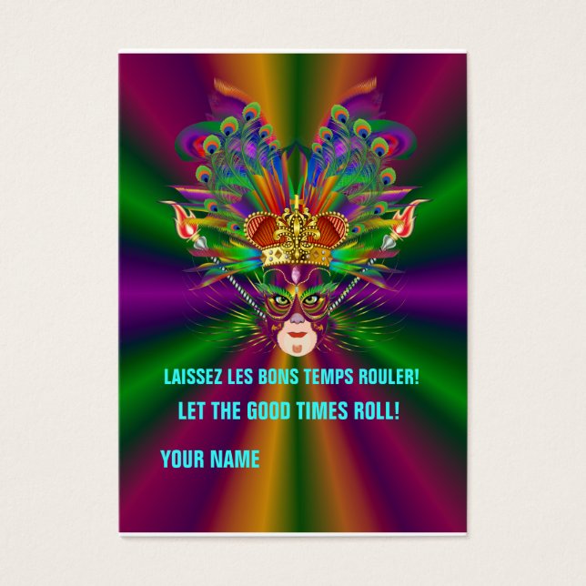 Kung drottningens Anpassningsbar Throw Visitkort (Framsidan)