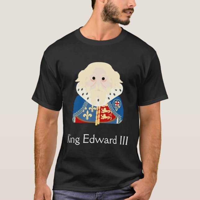 Kung Edward III i England T Shirt (Framsida)