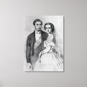 Kung Edward och drottning Alexandra Canvastryck