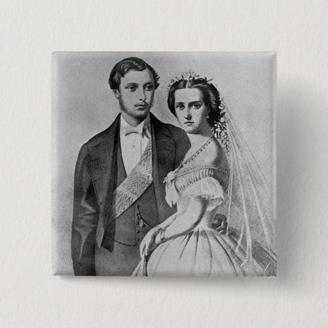 Kung Edward och drottning Alexandra Knapp (Framsida)