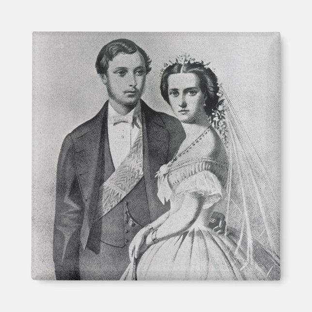 Kung Edward och Queen Alexandra Magnet (Framsidan)