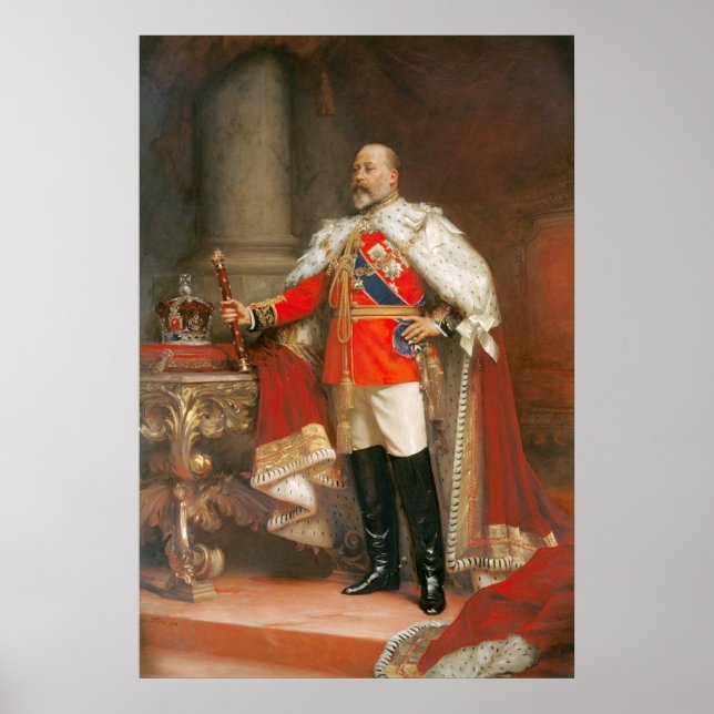 Kung Edward the VII Poster (Framsidan)