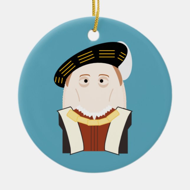 Kung Edward VI Julgransprydnad Keramik (Framsidan)