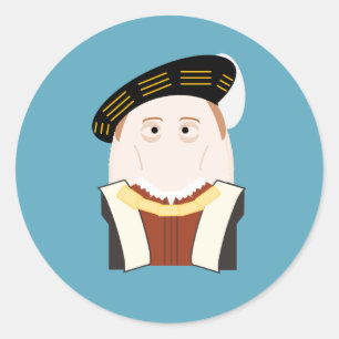 Kung Edward VI Runt Klistermärke