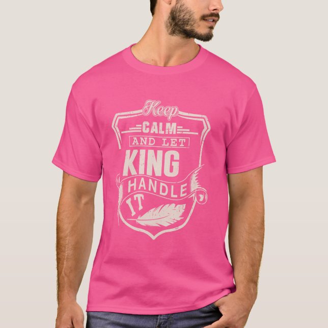 Kung Efternamn: födelsedag Kung Namn T Shirt (Framsida)