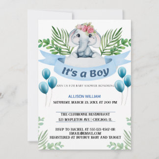 Kung Elefant Kronprins Firande Inbjudningar