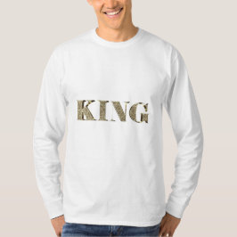 Kung Elegant Golden Glitter Typography Royal Tee