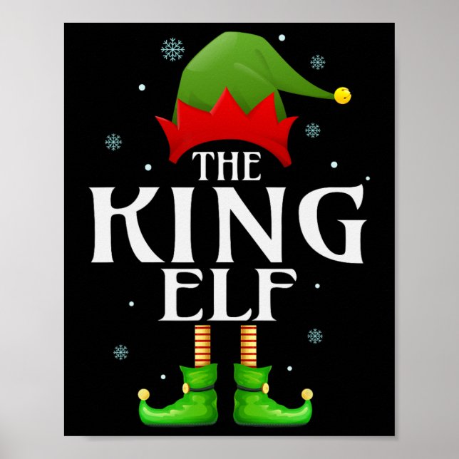 Kung Elf Julafton Matching Family Group jul-gran Poster (Framsidan)