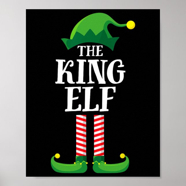 Kung Elf Matching Family Group jul Party Pyj Poster (Framsidan)