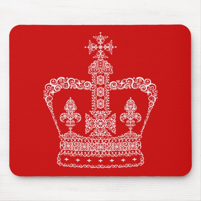 Kung eller drottning krona musmatta (Framsidan)