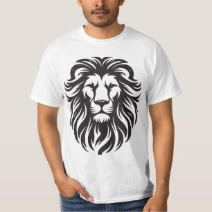 Kung Energi - djärv Lejon Ansikte T-Shirt